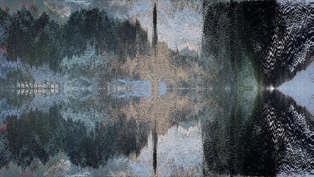 Random frame from a video sorted by random criteria, or stripes coloured by each frame of a video