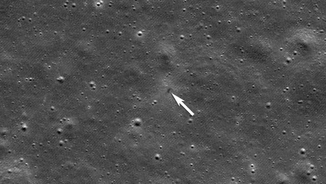 NASA spacecraft photographs crash site of Japanese lunar lander