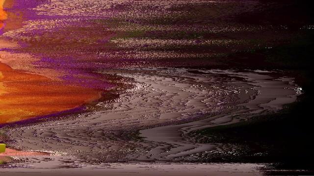 Random frame from a video sorted by random criteria, or stripes coloured by each frame of a video