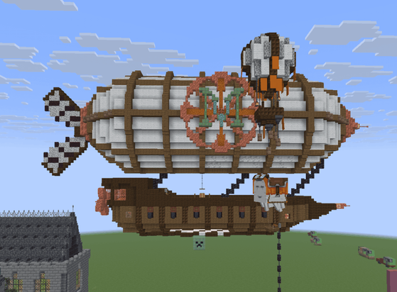Steampunk airship