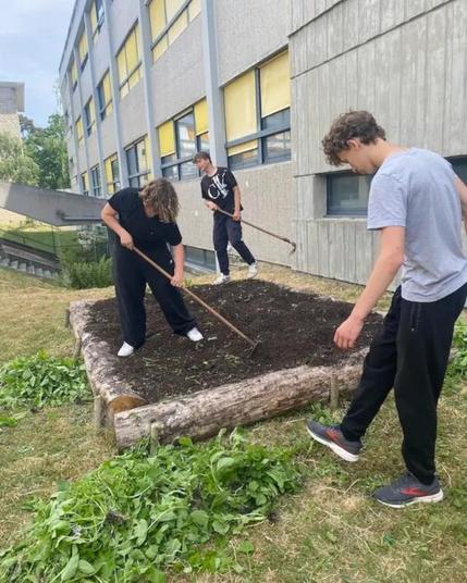 Quand les élèves cultivent leur avenir | Un potager à l’EnK, le restaurant pédagogique du lycée Louis-Bascan, à Rambouillet (78).