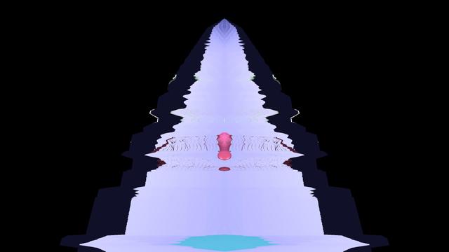 A screenshot with pixels sorted by random criteria