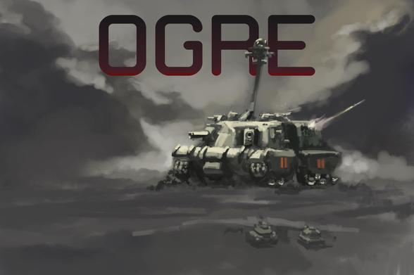 Digital painting of giant sci-fi tank, an homage to the Steve Jackson game 'OGRE'