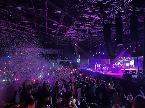 Black Rose and confetti