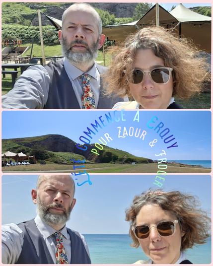 C'est encore une belle journée de musique qui vient de s'écouler pour nous !
Elle a commencé avec l'accompagnement d'un couple de marié·es dans un endroit magnifique de Bretagne avec la mer et le vent. Et en cette chaude journée s'était bien agréable !

#mariage #couplesonneursonneuse #21juin2025