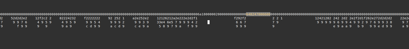 Screenshot showing partial output from the differ script mentioned in the post.