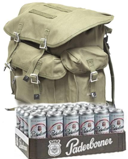 KiWi Ausstattung
BW Rucksackund Dosenbier