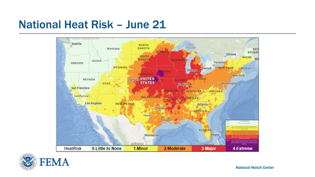 National Heat Risk – June 21
National Watch Center