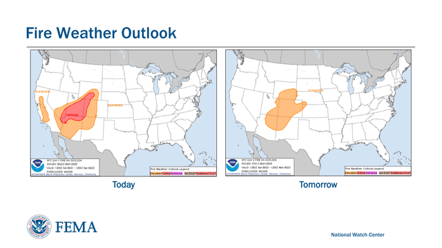 Today Tomorrow
National Watch CenterFire Weather Outlook