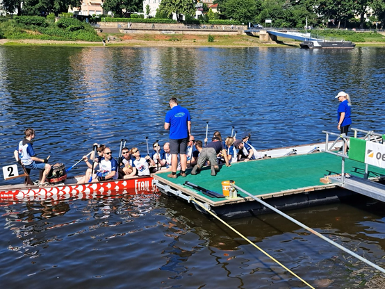 Einsteigen in das Drachenboot