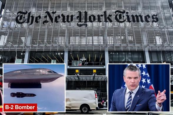 NY Times dragged for trying to fact-check Hegseth's praise of 'our boys' flying B-2 bombers