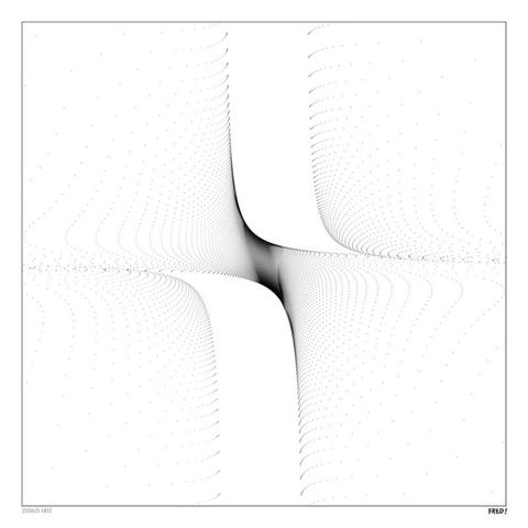 Waves of small dots gently swirling