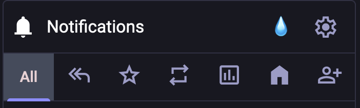 Screenshot von der Veränderung in der Kopfzeile einer Spalte von Mastodon
