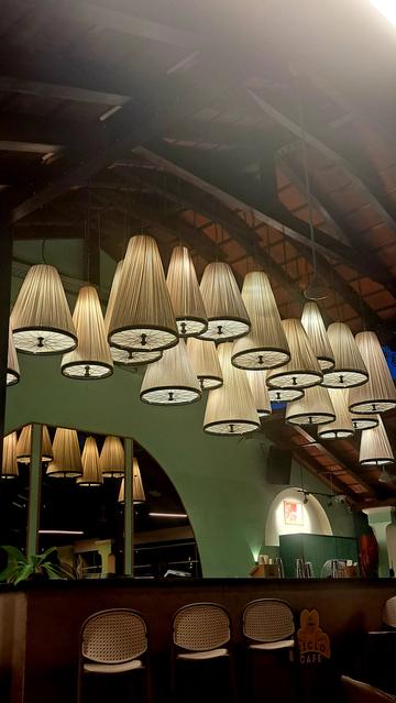 Ciclo cafe in Pondicherry. Quiet dinner night.