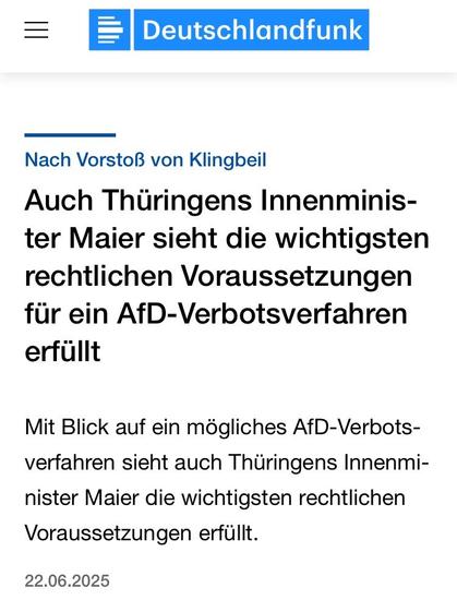 Screenshot des zitierten Deutschlandfunk-Artikels; Text wie in der Caption
