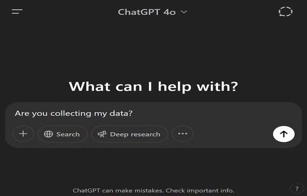 a screenshot of the ChatGPT interface