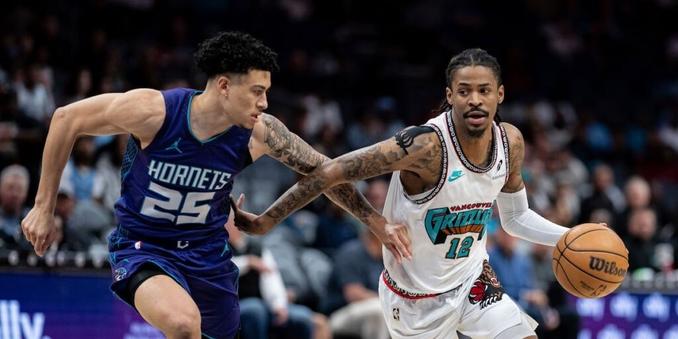 Morant scores 28 as the Grizzlies beat Hornets 124-100; Memphis’ Wells breaks wrist in hard fall