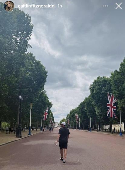 Nick Suzuki enjoying his summer travelling in London, England