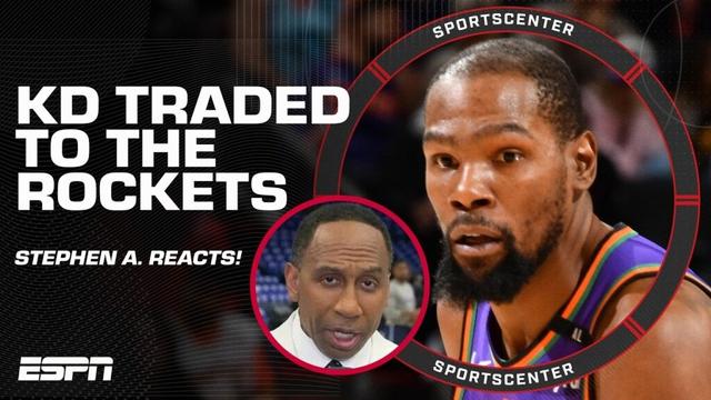 Stephen A. says KD is ‘back in CHAMPIONSHIP’ equation after trade to the Rockets 🏆👀 | SportsCenter