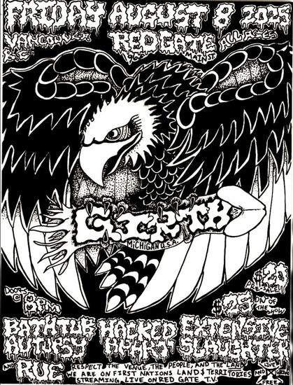 Girth, Bathtub Autopsy, Hacked Apart, Extensive Slaughter, Rue