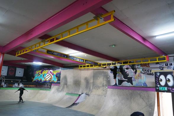 The Exist Skatepark harness system