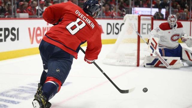 Ovechkin scores his 1st playoff overtime goal as the Capitals beat the Canadiens 3-2 in Game 1
