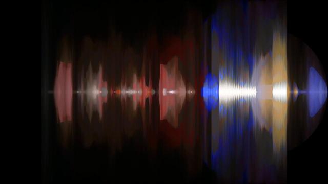 Random frame from a video sorted by random criteria, or stripes coloured by each frame of a video