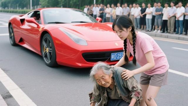 只有窮女孩敢扶起車禍老人，沒成想她竟是全球首富，當場認她當兒媳！