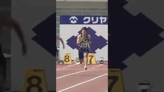 山縣亮太 9.95(+2.0) 正面 #陸上 #athletics #trackandfield