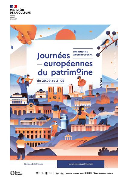 Affiche des journées du patrimoine 2025