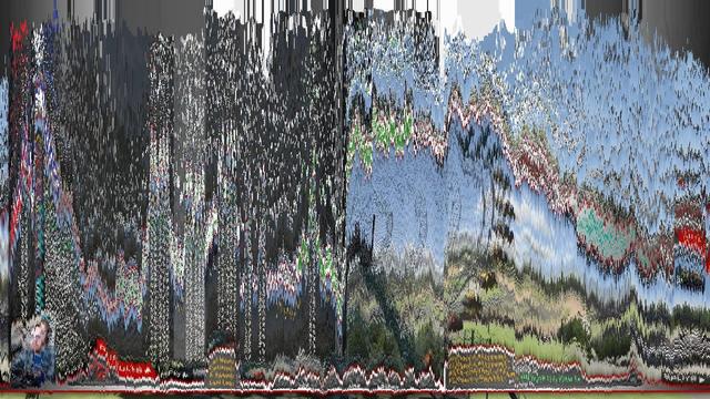 Random frame from a video sorted by random criteria, or stripes coloured by each frame of a video