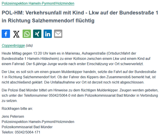 Polizeimeldung