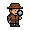 A pixel art image of a detective