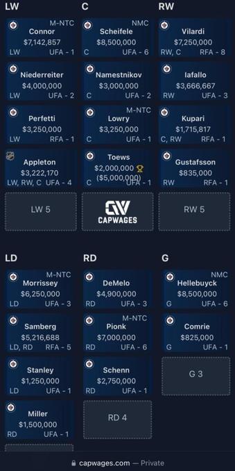 Jets roster without Ehlers