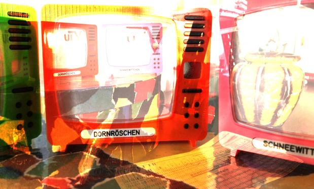 Two Toy TVs: Sleeping Beauty & Snow White

double exposure