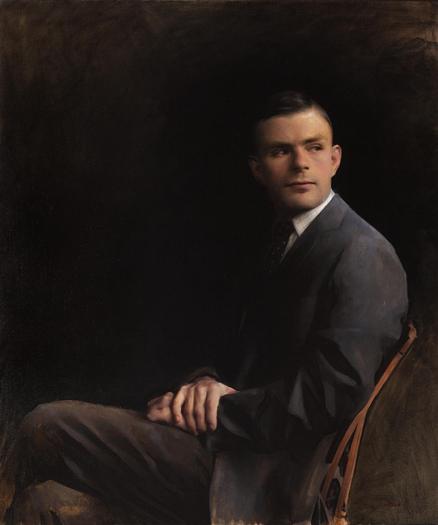 Alan Turing's portrait