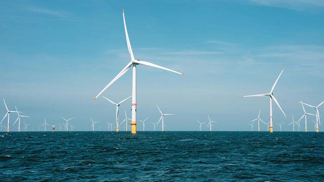 Windkraftanlagen im Meer (Bildquelle: Jesse De Meulenaere/unsplash.com)
