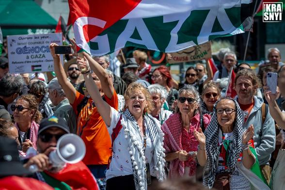 La foule des manifestants