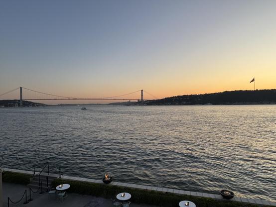 Sunset over the Bosphorus.