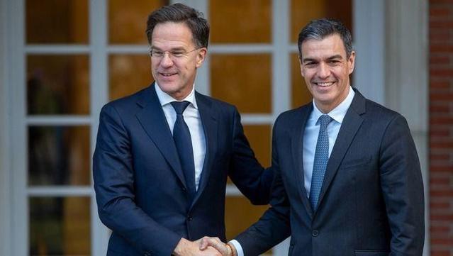 Mark Rutte i Pedro Sánchez reunits el mes de gener passat a La Moncloa (Europa Press)