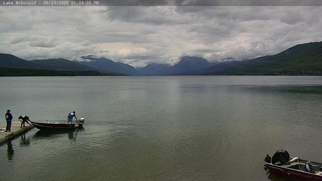 This camera is one of the newer models that allow us to zoom in and pan around the scene. Expect to see different views occasionally as we aim it at different parts of the Lake McDonald Valley. 
Thanks to the Glacier National Park Conservancy for their continued support of the park's webcam installations.
