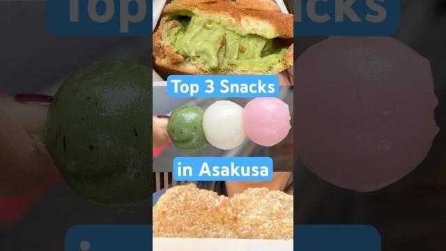 Best Snacks in Asakusa, Tokyo 🍡 #Food #Travel #Shorts #Japan