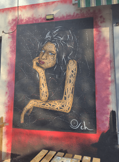 mural of Amy Winehouse, by the artist Otto Schade, known as Oscha