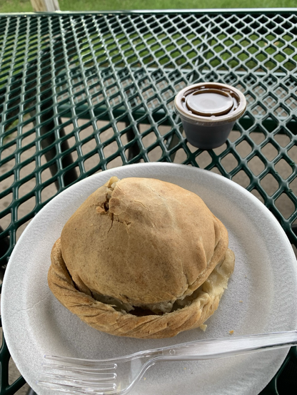 A beef pasty in the upper peninsula of Michigan