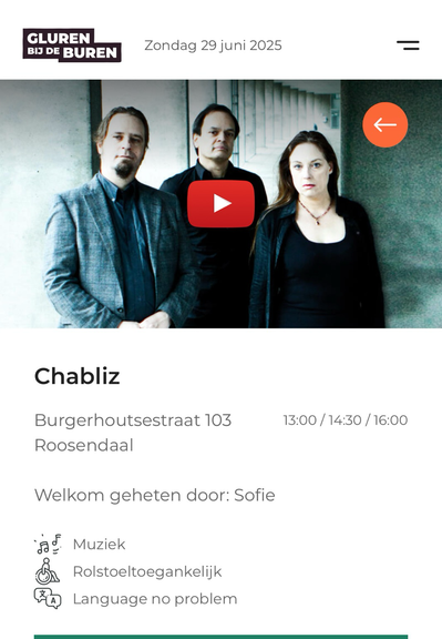 Chabliz speelt live in Roosendaal
