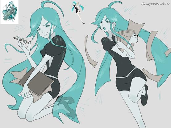 Alexandrite (アレキサンドライト) from Houseki no Kuni / Land of The Lustrous (宝石の国), referred 2 references to draw.
