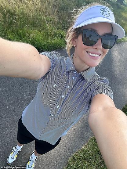 Spiranac shared that she played poorly after wearing a more conservative outfit to the course
