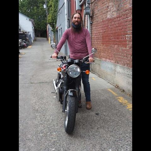 Photo by Neil E. Hodges on September 10, 2021. May be an image of 1 person, motorcycle and outdoors.