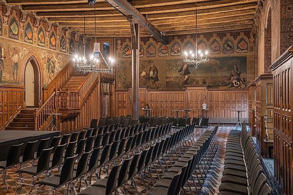 Interior of old town hall in Göttingen, Lower Saxony, Germany.