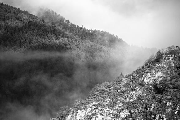 Brume dans le Tarn https://photos.lisiecki.fr/2025/dsc07078/ #blackandwhite #bnwphotography #photographie #bnw #bw #noiretblanc #photography #bwphoto #photographie #bwphotography #photodujour #picoftheday #mountain #montagne #landscape #paysage #travelphotography #travel #voyage